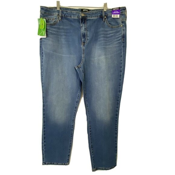 Buffalo David Bitton size 22/42 High Rise Stretch Skinny Mollie Blue Jeans NEW - Picture 1 of 11